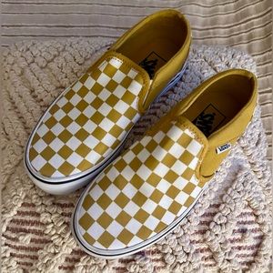 Like brand new checkered Vans